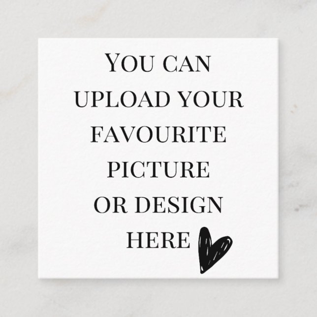 Personnaliser carte de pochette 2,5'' x 2,5'' - ca (Devant)