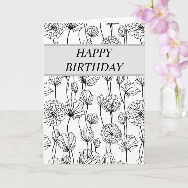 Personnaliser Cette Bonne Carte Anniversaire - Fle (Orchidée)