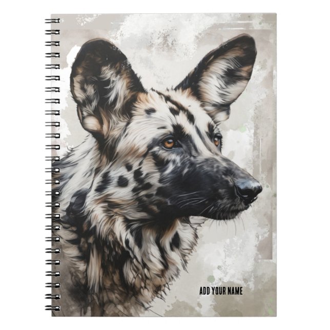 PERSONNALISER : Chien sauvage | Journal carnet (Devant)