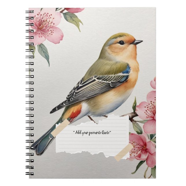 PERSONNALISER : Chinoiserie Bird | Carnet (Devant)