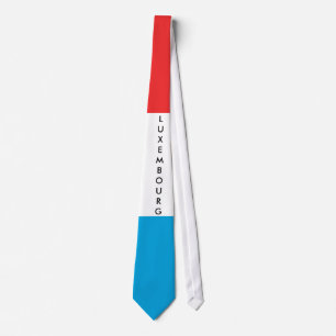 Personnaliser Cravate Drapeau Luxembourg