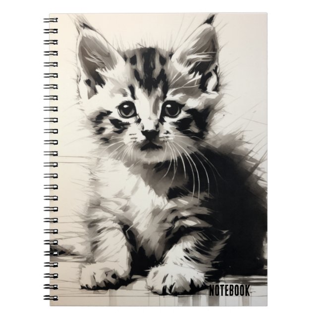 PERSONNALISER : Cute Kitten | Journal carnet (Devant)