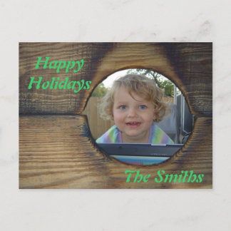 Personnaliser de carte postale de Noël rustique
