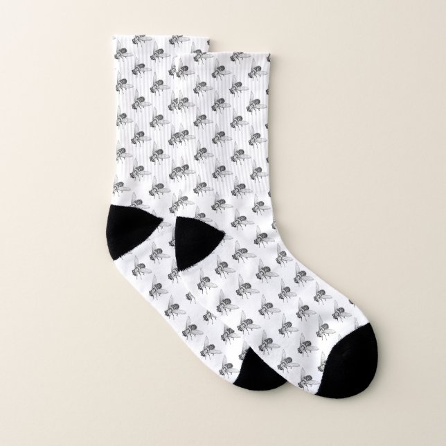 Personnaliser de chaussettes d'art d'abeille de (Paire)