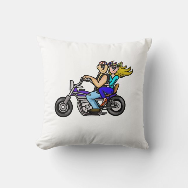 Personnaliser de coussin de couples de moto il ! (Recto)