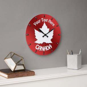 Personnaliser de l'horloge murale Canada Horloge s