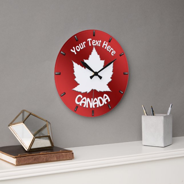 Personnaliser de l'horloge murale Canada Horloge s (Bureau)