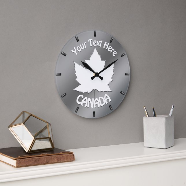 Personnaliser de l'horloge murale Canada Horloge s (Bureau)