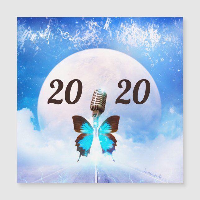 Personnaliser de musique métamorphique Carte magné (Devant)