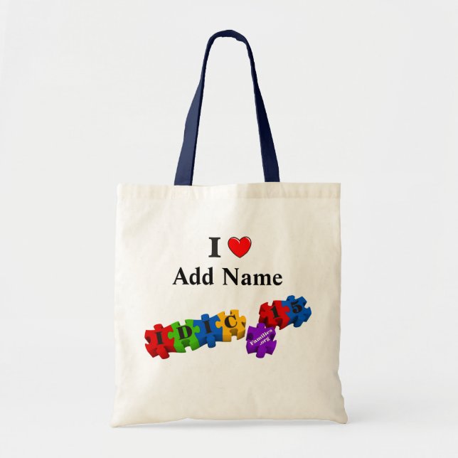 Personnaliser de puzzle multicouleur sac IDIC15 (Devant)