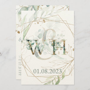 Personnaliser d'or juive Chuppah Eucalyptus