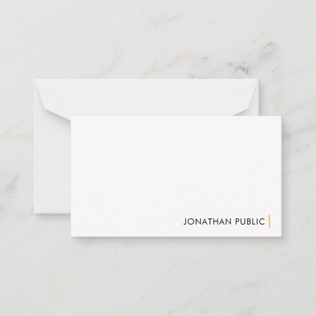 Personnaliser Elegant Moderne Simple Design Modèle (Devant)