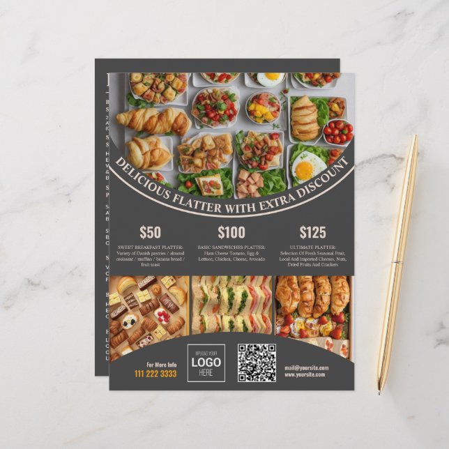 Personnaliser en ligne cette Elégante nourriture M (Devant/Arrière en situation)