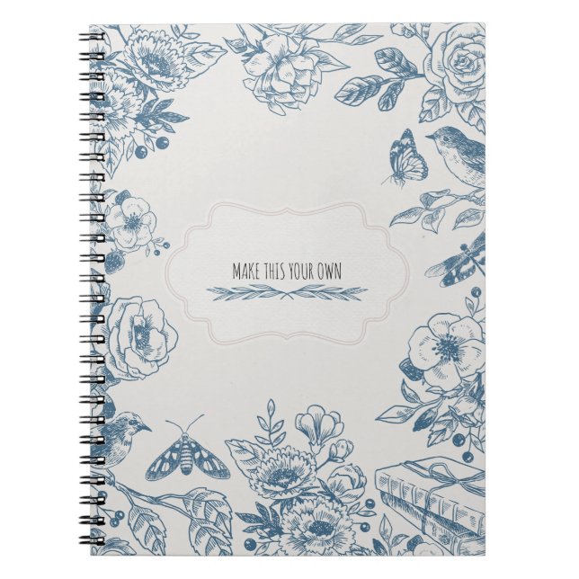 PERSONNALISER Fleurs de la ligne bleue | Journal d (Devant)