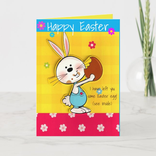 Personnaliser Funny Happy Easter Card - Carte de v (Devant)