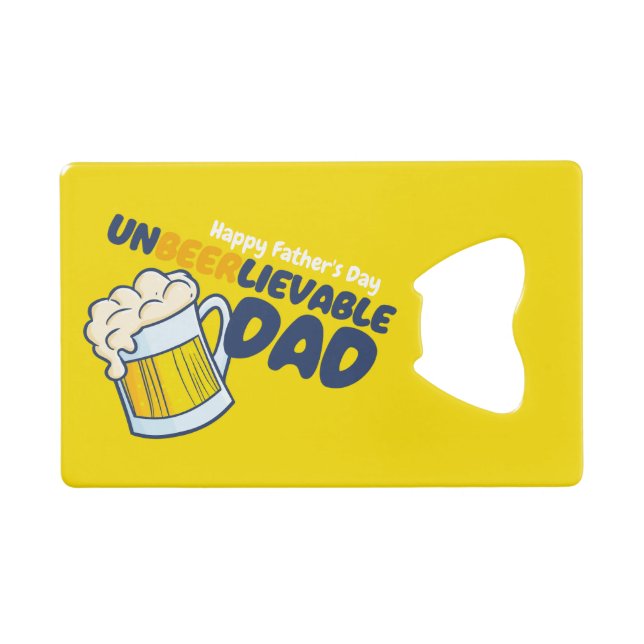 Personnaliser Funny Unbeerlievable Papa (Devant (Horizontal))