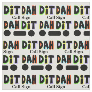 Personnaliser graphique de tissu de radio-amateur