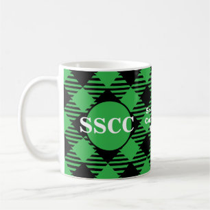 Personnaliser Green Plaid Country Club Membre Mug