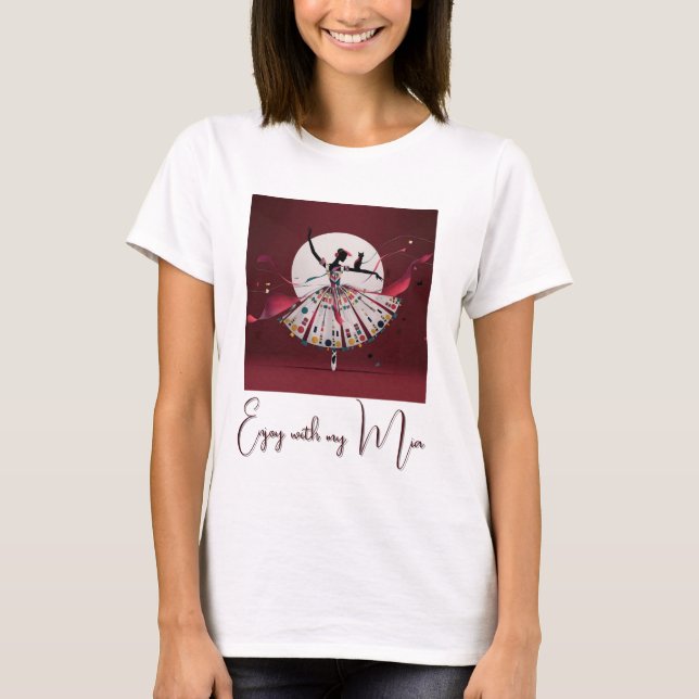 personnaliser image & Texte femme t-shirt  (Devant)