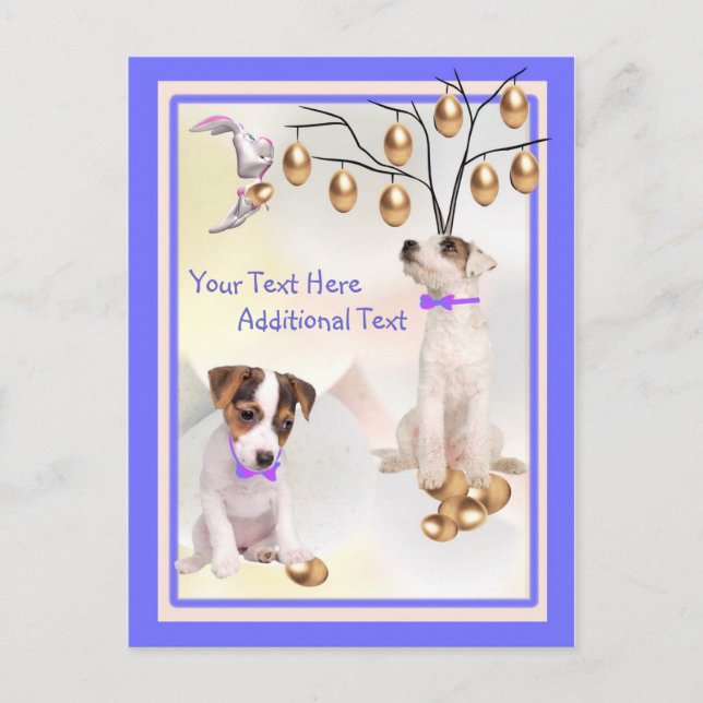 Personnaliser It Jack Russell Puppy Carte postale  (Devant)