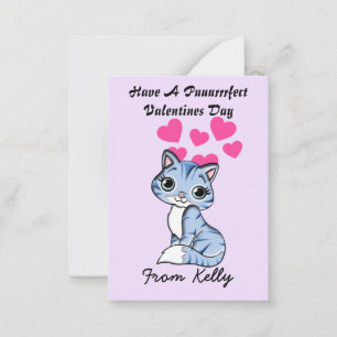 Personnaliser Kitten Valentines Cartes de Jour pou