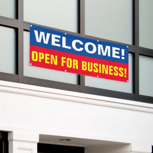 Personnaliser la bannière de bienvenue Ouvert pour (Bâtiment extérieur)