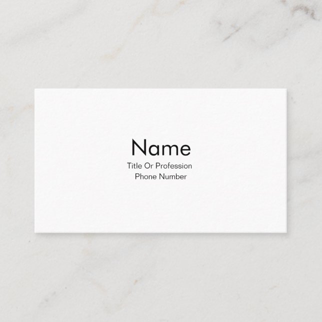 Personnaliser la carte de visite (Devant)