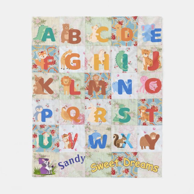 Personnaliser la couverture en polaire Alpha anima (Devant)