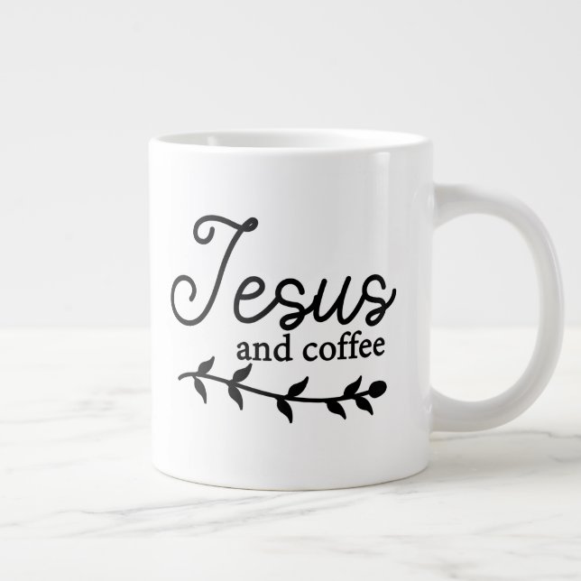Personnaliser la Mug de café Jésus et le café (Droite)