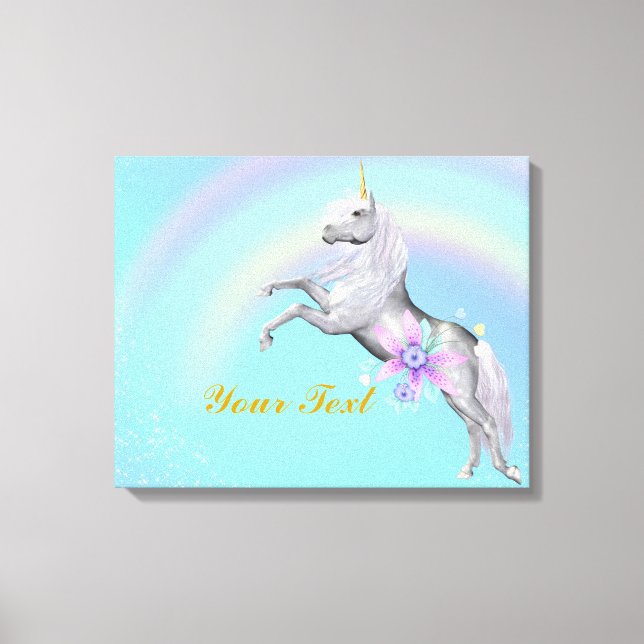 Personnaliser la toile enrobée Unicorn (Recto)