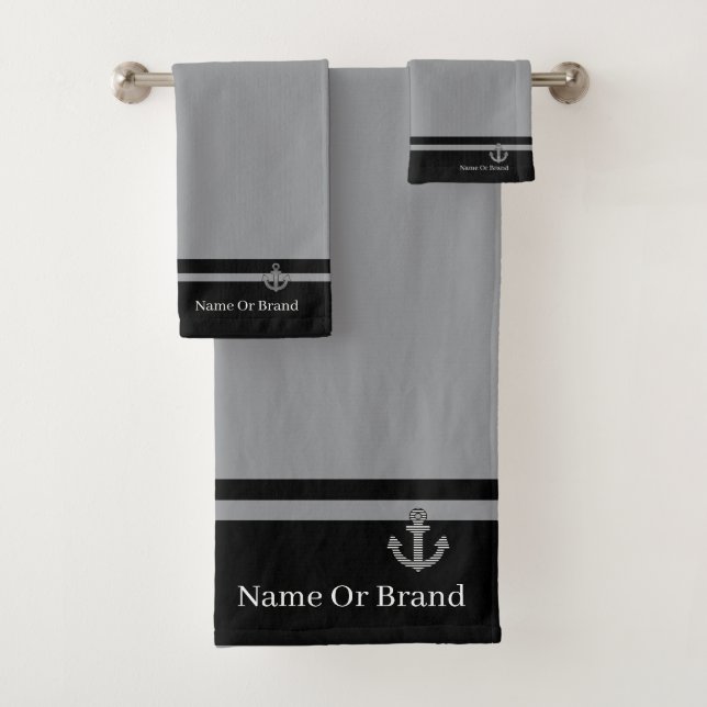 Personnaliser l'Ancre Black Grey double bande (En situation)