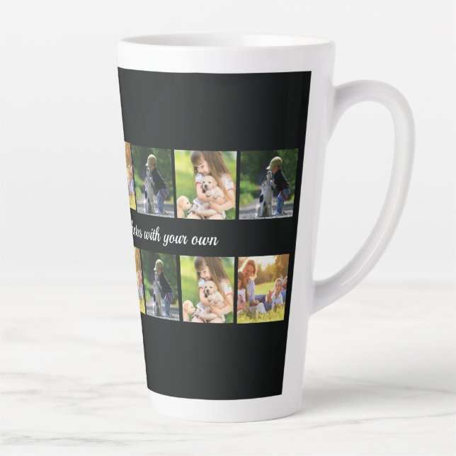 Personnaliser le collage photo et la mug en latte  (Droite)