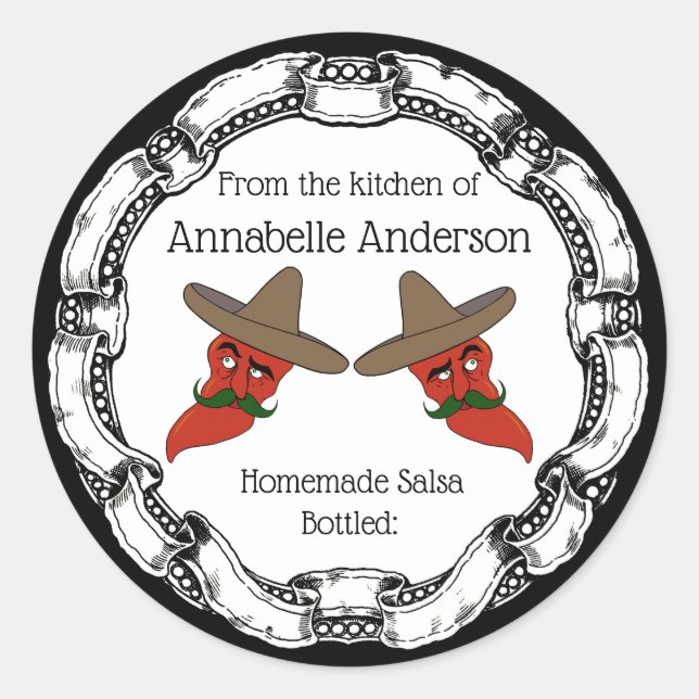 Personnaliser le Étiquette de salsa (Devant)