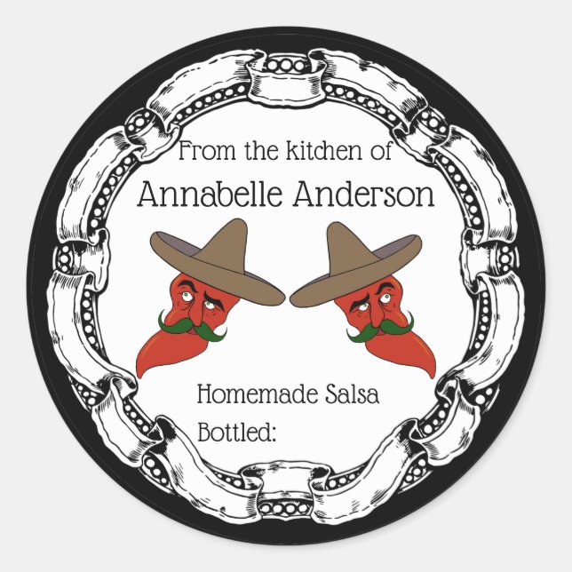 Personnaliser le Étiquette de salsa (Devant)