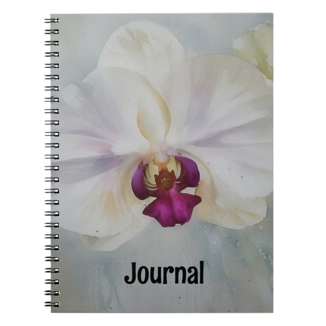 Personnaliser le Journal d'art des fleurs d'orchid (Devant)