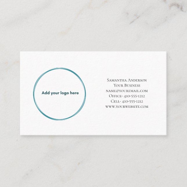 Personnaliser le logo Carte de visite des médias s (Devant)