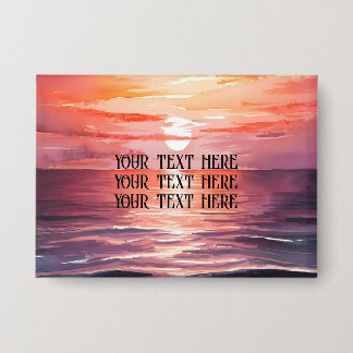 Personnaliser le nom Badge Coucher de soleil perso