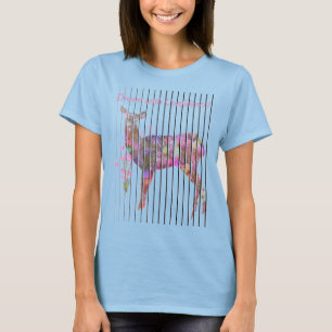 Personnaliser le rêve avec cerf, T-shirt Fleurs