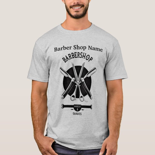Personnaliser le T-shirt Barber (Devant)