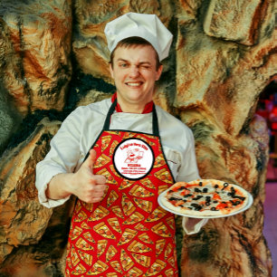 Personnaliser le tablier de chef de pizza détaillé