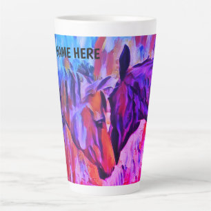 Personnaliser les amateurs de chevaux Latte Mug