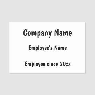 Personnaliser les étiquettes de nom d'employé