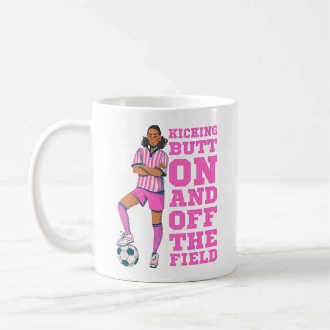 PERSONNALISER LES FEMMES SOCCER MUG (Gauche)