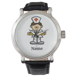 Personnaliser masculine de montre d'infirmière de