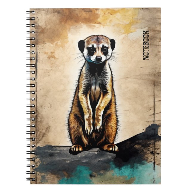 PERSONNALISER : Meerkat | Journal carnet (Devant)