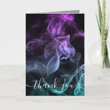 Personnaliser : Merci Fumée de Couleur Turquoise V