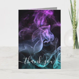 Personnaliser : Merci Fumée de Couleur Turquoise V