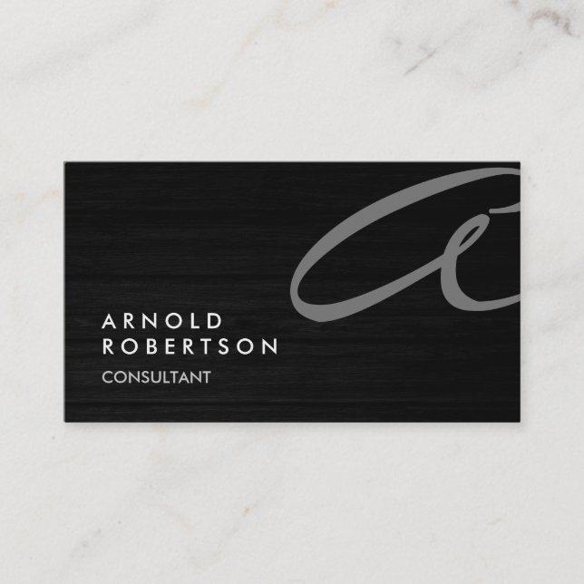 Personnaliser mignonne Texte gris Carte de visite  (Devant)