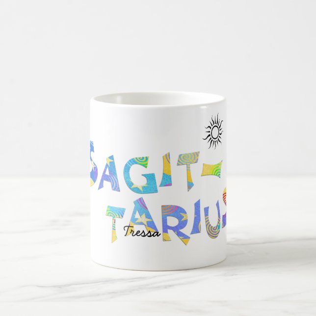 Personnaliser Name-SAGITTARIUS Birthday Zodiac Mug (Centre)