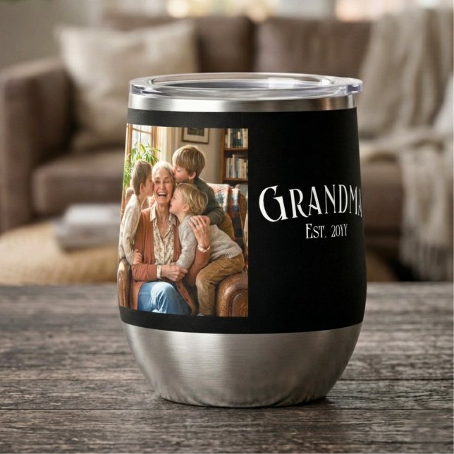 Personnaliser Nom Grand-mère Année de création Pho (Créateur téléchargé)